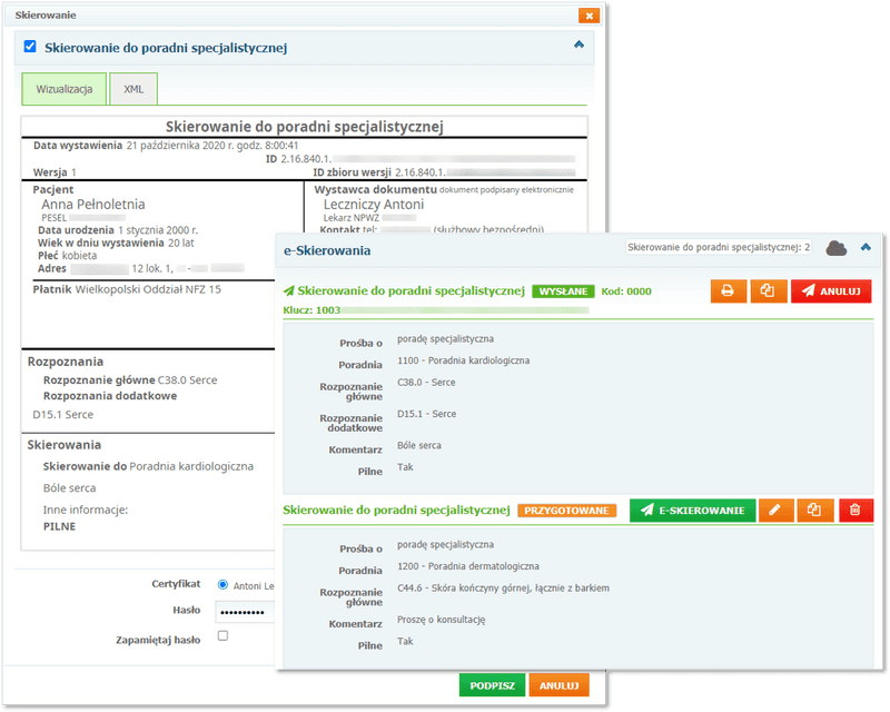 Moduł wystawiania e-Skierowań w systemie Mediporta