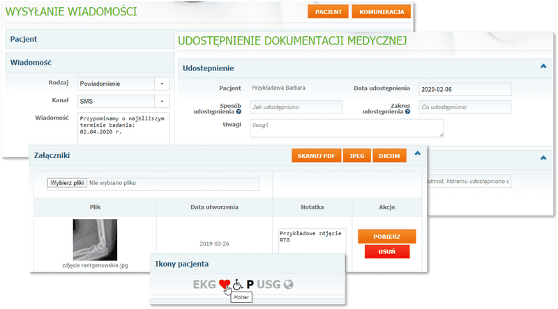 Dodatkowe funkcje elektronicznej kartoteki pacjenta