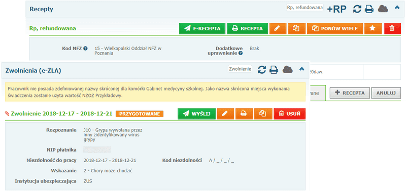 Elektroniczne recepty i elektroniczne zwolnienia lekarskie (e-ZLA)