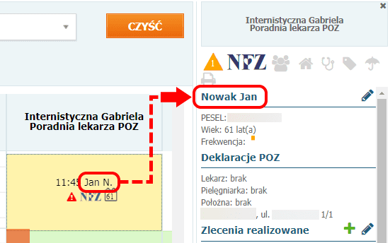 Ograniczenie widoczności danych osobowych w kalendarzu